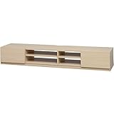 テレビ台 ローボード キャスター付き 幅180×奥行41.5×高さ31.5cm ビーチ 97427