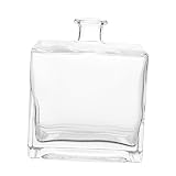 DECHOUS 日本式フラット花瓶 アロマ香りディフューザーボトル エッセンシャル オイル ディフューザー ボトル 香り収納容器 フレグランスリリースボトル クリアディフューザーボトル オイルボト