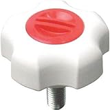 三星産業貿易:三星 フィットノブ M8 本体/白 キャップ/白 (5個入り) FIT-W-M8-W-5P 型式:FIT-W-M8-W-5P（1セット:5個入）