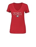 NCAAレディースpoised Play半袖VネックTシャツ M レッド