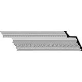 Ekena Millwork MLD07X07X10BE 7 3/8-Inch H x 7 1/4-Inch P x 10 1/4-Inch F x 96-Inch L Bedford Beaded 