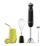 ハンドブレンダー 500W ハンドミキサー ターボ機能付き 離乳食 ブレンダー 6段階変速 電動ブレンダー調理器具 ステンレス 鋼 泡立て器
