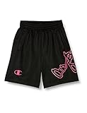 [チャンピオン] ハーフパンツ 抗菌防臭 速乾 ストレッチ グラフィックロゴ ショーツ キッズ バスケットボール CK-WB514 ブラック×ピンク 140