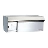 郵便ポスト ハッピー金属 ファミール620 牛乳受付 ・ポール式 中型ポスト 前入れ後出し