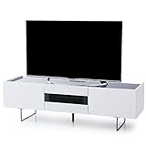 LOWYA （ロウヤ） テレビ台 テレビボード 国産 スチール脚 引き出し 杯 AV機器収納 コードリール付き ハイタイプ 幅150cm ~49型まで対応 ホワイト おしゃれ 新生活