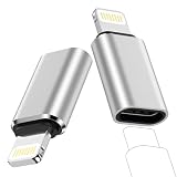 Ocbuo Type C Lightning変換アダプタ*2個セット タイプCからライトニング変換 PD急速充電/高速データ転送 シルバー