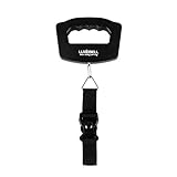 Luxebell®吊りはかり 荷物スケール ベルト式 吊り下げ デジタル スケール 旅行用 小型 携帯便利 ブラック [0.01kg-50kg]