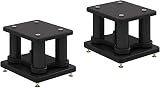 スピーカー台・スタンド 音響台 スピーカーブラケット 高さ20CM 30CM 40CM 50CM 60CM 70CM リビングルーム 黒 オーディオスタンド フロアショック吸収スピーカースタンド オーディオスタンド [2台1組] (Color : 20X25CM, Size : 20CM)