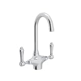 Rohl A1667LMAPC-2 5-Inch Reach Country Kitchen Single Hole Dual Handle Bar Mixer Faucet in Polished 