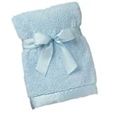 Bearington Baby Posh Dots Series:Large Cozy Chenille Crib Blanket (Blue) by Bearington [並行輸入品]