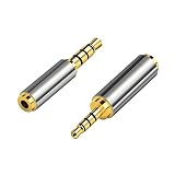 LUYING 2.5mm オス- 3.5mm メス +3.5mm オス- 2.5mm メス オーディオ変換 金メッキ端子 スマートフォンとマイクとタブレットとCD 等用 2本組