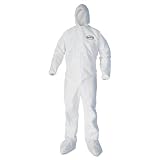 KIMBERLY-CLARK PROFESSIONAL* KLEENGUARD A40 Elastic-Cuff Hood & Boot Coveralls, White, 2X-Large - 25
