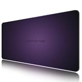 [KEYIRANGNI]マウスパッド 大型 ゲーミングマウスパット グラデーションパターン 大型の布系マウスパッド 規格90x40cmx0.3cm 厚手キーボードパッド 水洗い可能な滑り止めゴムベースのテーブルマット (紫色の光暈)