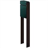 YKK ap　フィッテ　（上入れ前だし）　DPB-1　『ポスト＋柱セット』 ポスト：ブリティッシュグリーン／柱：ダークブラウン