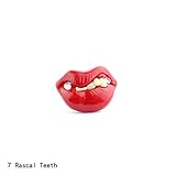 シリコン ベイビー TEETHER PACIFIER PACI ORTHODONTIC NIPPLES LIPS ノベルティー [7] 並行輸入品