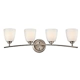 Kichler Granby Vanityライト H 9 1/2" x W 32 3/4" シルバー 45361BPT 1
