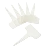 50枚入り 園芸ラベル 植物タグ マーカー T型 プラスチック製 保育園 ガーデニング 植物