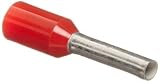 Panduit FSF77-8-D Insulated Ferrule Single Wire French End Sleeve 18 AWG Wire Size Red 0.11 Max Insu