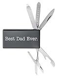 父日ギフトBest Dad Ever誕生日ギフトfor Dad父の日ギフトから娘や息子刻印マネークリップメンズのレーザー刻印マネークリップナイフ8 - in - 1マルチツール