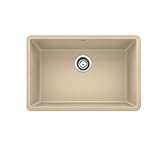 Blanco 522431 Precis Single 27 – 27 x 18 Biscotti Precis 27インチシングルボウル、Biscotti
