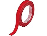 TRUSCO(トラスコ) マジックバンド結束テープ 両面 赤 10mm×1.5m