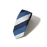 [MAN ABOUT TOWN] マンアバウトタウン 洗える ネクタイ【日本製】 高級 京都 西陣織 ブランド ウォッシャブル (StripeD-Blue)