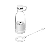 ポータブルジューサー パーソナルサイズブレンダー、ポータブルブレンダー、バッテリー駆動のUSBブレンダー (ホワイト)