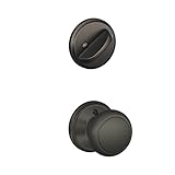 Schlage F59 AND 613 Andover Interior Knob with Deadbolt, Oil Rubbed Bronze (Interior Half Only) by S