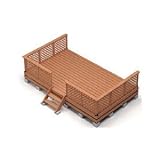 設置工事込み価格！ウッドデッキ／ウエスタンレッドシダー／3.75坪タイプ
