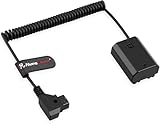 Alvin's Cables NP-FZ100 ダミーバッテリー to D-Tap コイル電源ケーブル Sony a7IV / a7III / a7RIII / a7SIII / a9 カメラ対応 外部電源用 スパイラルケーブル 30cm〜90cm