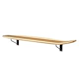 ウォールシェルフ スケートボード カナディアンメープル バンブー 幅約82.5cm 棚 収納 壁面収納 ラック 壁掛け