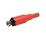 uxcell　穴あけ　ホールソー　螺旋型ドリルビット　9mm軸　切削加工用　18mm直径　ハイスピードスチール製　レッド