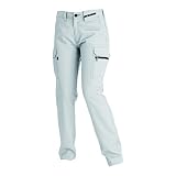 (BURTLE) バートル ポリエステル85%・綿15% 夏用作業服 女性用作業着 レディースカーゴパンツ (生地薄め) (7099-ku)シルバー　M