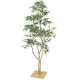 【人工植栽】　タカショー グリーンデコ和風 もみじ板付 青葉　1.3m　GD-111