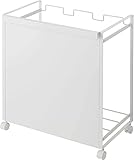 ゴミ箱 分別 レジ袋 目隠し分別ダストワゴン 3分別 タワー ホワイト シンプル おしゃれ 山崎実業 目隠し分別ダストワゴン