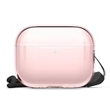 【elago】 AirPods Pro3 対応 ケース クリア 耐衝撃 落下防止 ストラップ 付 おしゃれ カバー ワイヤレス充電 対応 シンプル クリアケース [ AirPods Pro 3 エアーポッズプロ3 エアポッツプロ 第3世代 対応 ] case CLEAR STRAP CASE ラブリーピンク