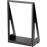 StarTech サーバーラック オープンフレーム 19インチ 16U 2ポスト 据置型 耐荷重160kg ネットワーク機器対応 2POSTRACK16