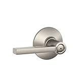 Schlage F40VLAT619 Latitude Style Privacy Lever, Satin Nickel [並行輸入品]