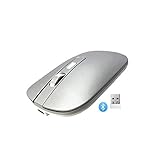 Bluetooth マウス - 無線 充電式 マウス USB 2.4G 薄型 マウス 携帯 ワイヤレス 小型静音 1600DPI 光学式 P