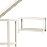 スマートラック NSTR-054 幅80×奥行30×高さ45cm 2段 ホワイト 40㎏/段