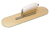 Kraft Tool PL616 Round End Plexi-Plastic Trowel with Camel Back Wood Handle, 16 x 4-Inch [並行輸入品]