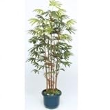 【人工植栽】　タカショー グリーンデコ和風 シュロチク5本立 鉢付　1.5m　GD-127S