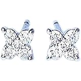 [ラグジュエリー][Lugejewelry]K18 0.2ctダイヤモンドフラワーピアス 0.2カラット[Color:F～D/Clarity:SIクラス] K18WG [ジュエリー]【ラッピング対応】