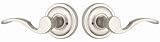 Rockwell IALNRN1410003 Premium Solid Brass Norwich Privacy Lever Set, Brushed Nickel Finish by Rockw