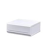 《4個セット》 収納チェスト インテリアチェストP520-1 1段 幅52×奥行45×高さ20.6cm (W) ホワイト