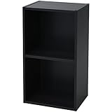 山善(YAMAZEN) A4 ブラザーズ カラーボックス 2段 ダークブラウン 幅40×奥行29×高さ73.5cm CABR-7540(JB)