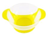 (キッズ　ハウス)KIDS HOUSE 　ベビー用ボウル　こぼれ防止　吸着ボウル　 (イエロー)