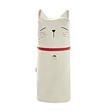 クリエイティブな多機能ペンシルケースキャンバス文房具バッグ（ホワイト）-A3