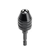 キーレスドリルビット チャック アダプタ コンバータ インパクトドライバ 1/4インチ 0.3-6.5mm