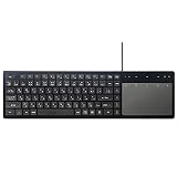 ナカバヤシ(Nakabayashi) Digio2 タッチパッド付き有線キーボード／ブラック FKB-U247BK